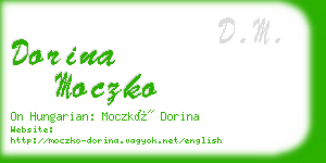 dorina moczko business card